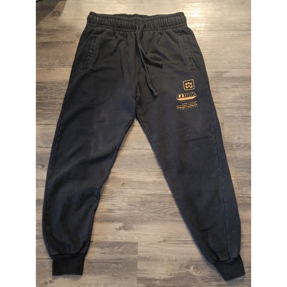 Cloak‎ x Minecraft Dungeons Black Jogger Sweatpants Mens Medium Graphic Gaming